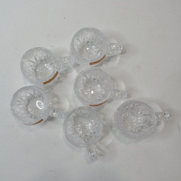 Palais 6 Piece Embossed Glassware with Handle Glass Cup/Mug Set - Clear - Picture 3 of 7